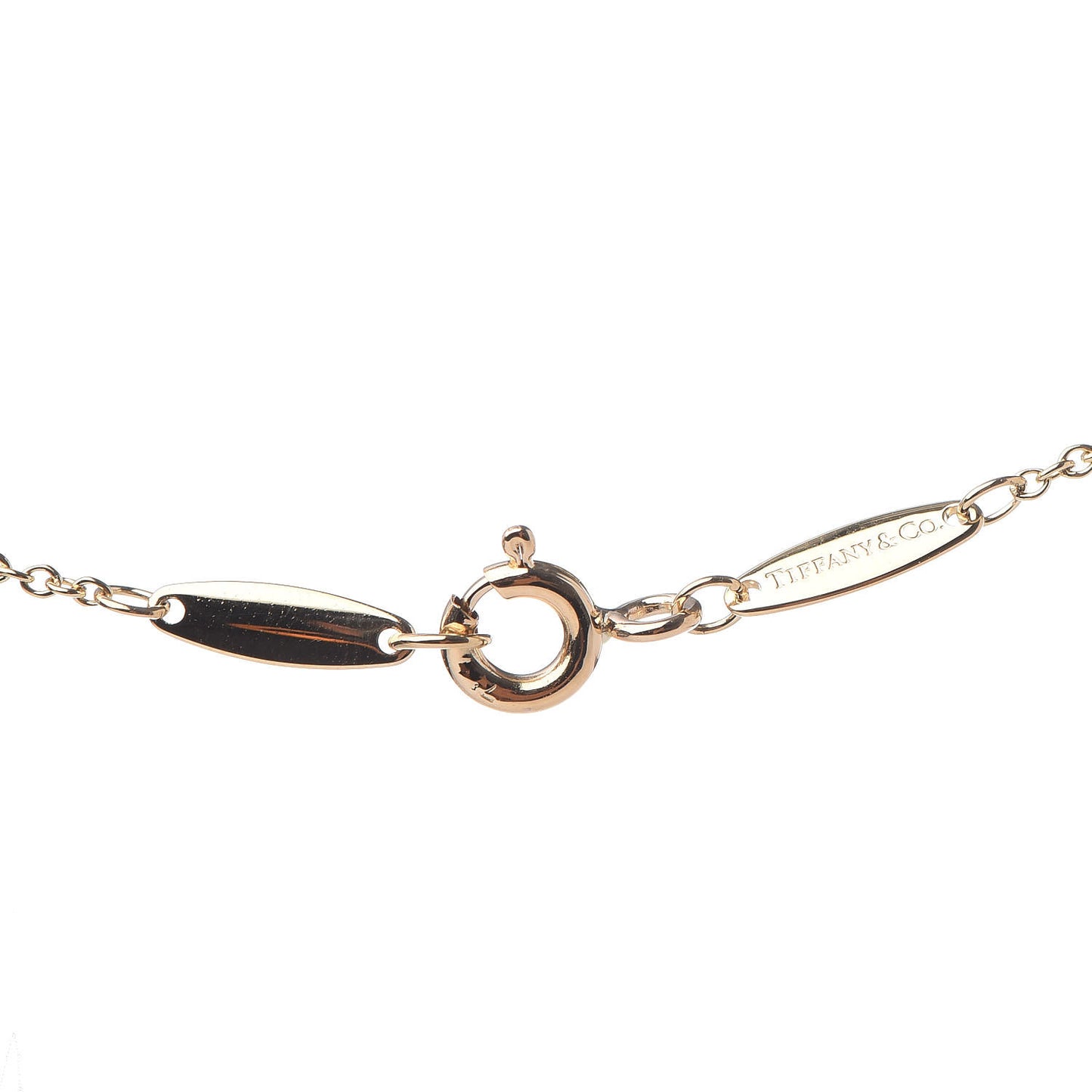 18K Yellow Gold Diamond .08ct Elsa Peretti Diamonds by the Yard Pendant Necklace