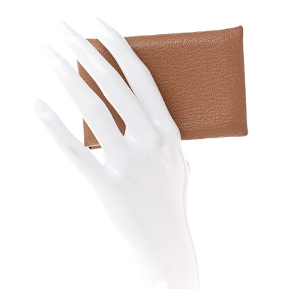 Hermes Chevre Mysore Calvi Card Case Quebracho 2 of 7