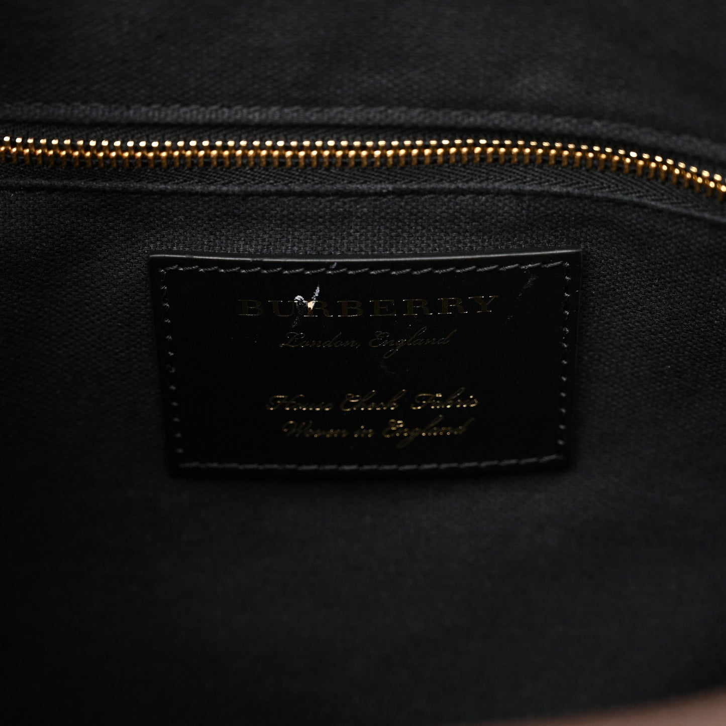 House Check Derby Calfskin Medium Alchester Bowling Bag Tan