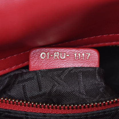 Christian Dior Lambskin Cannage Small My Lady Dior Red 7 of 8