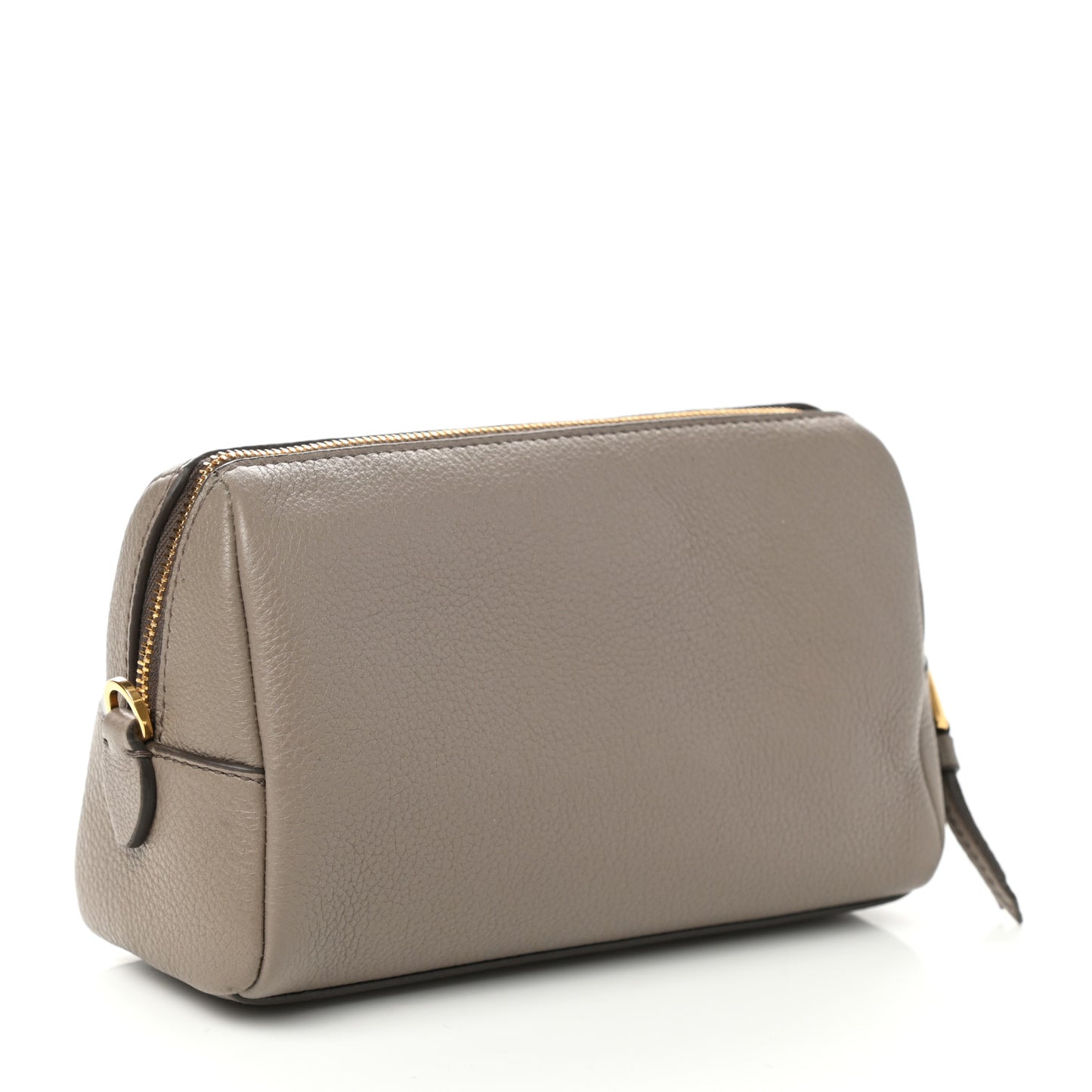 Vitello Daino Cosmetic Pouch Argilla