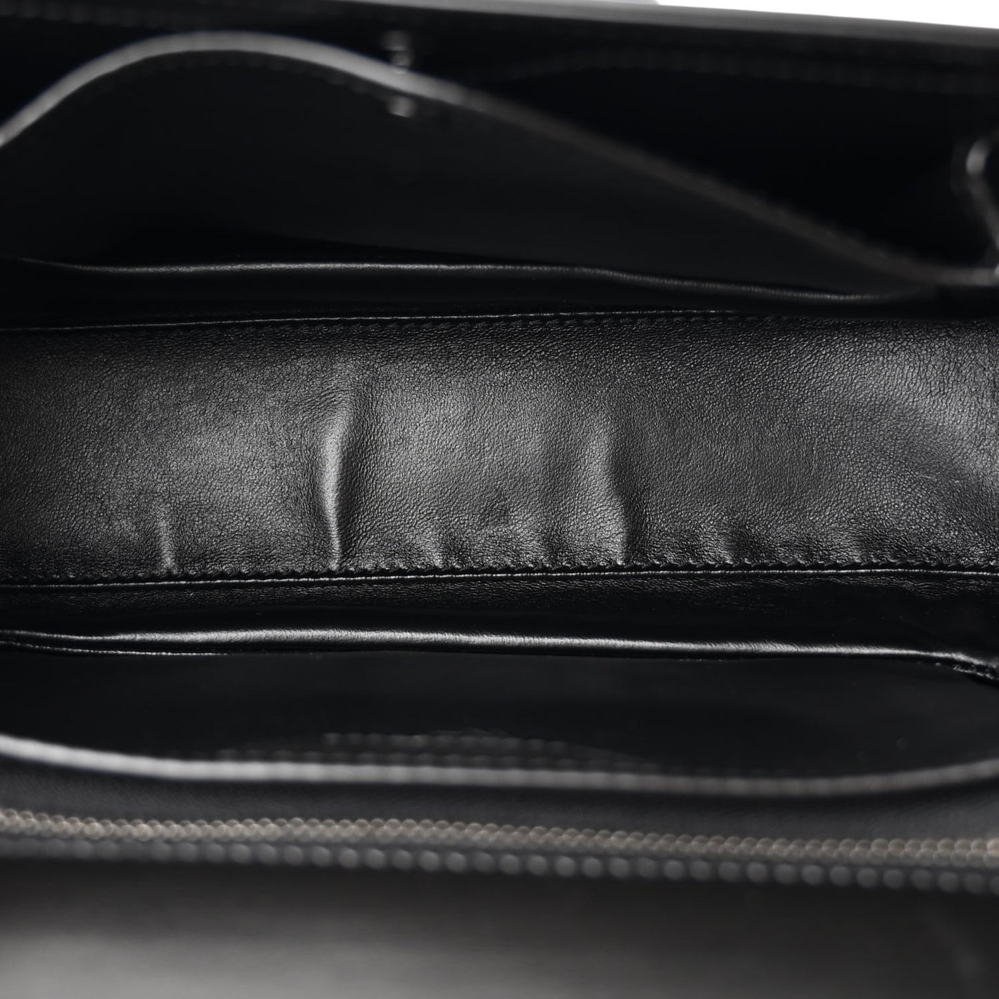 Boarded Dyana Lux Calfskin Web Monochrome Medium Bamboo 1947 Top Handle Bag Black