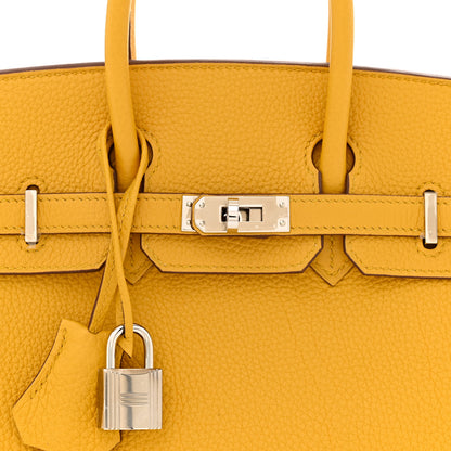 Hermes Togo Birkin 25 Jaune Ambre 8 of 10