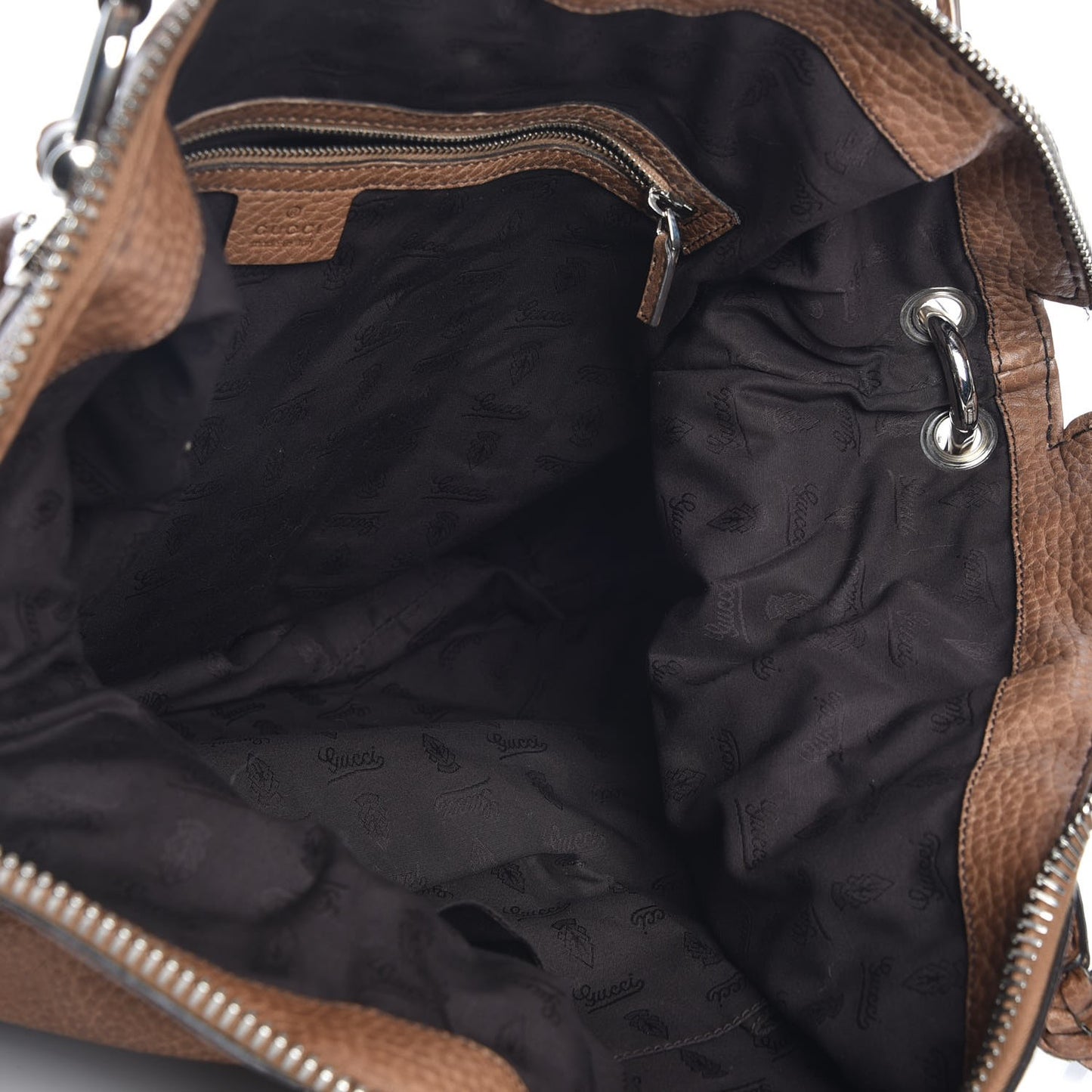 Calfskin Large Bamboo Bar Shoulder Bag Light Brown