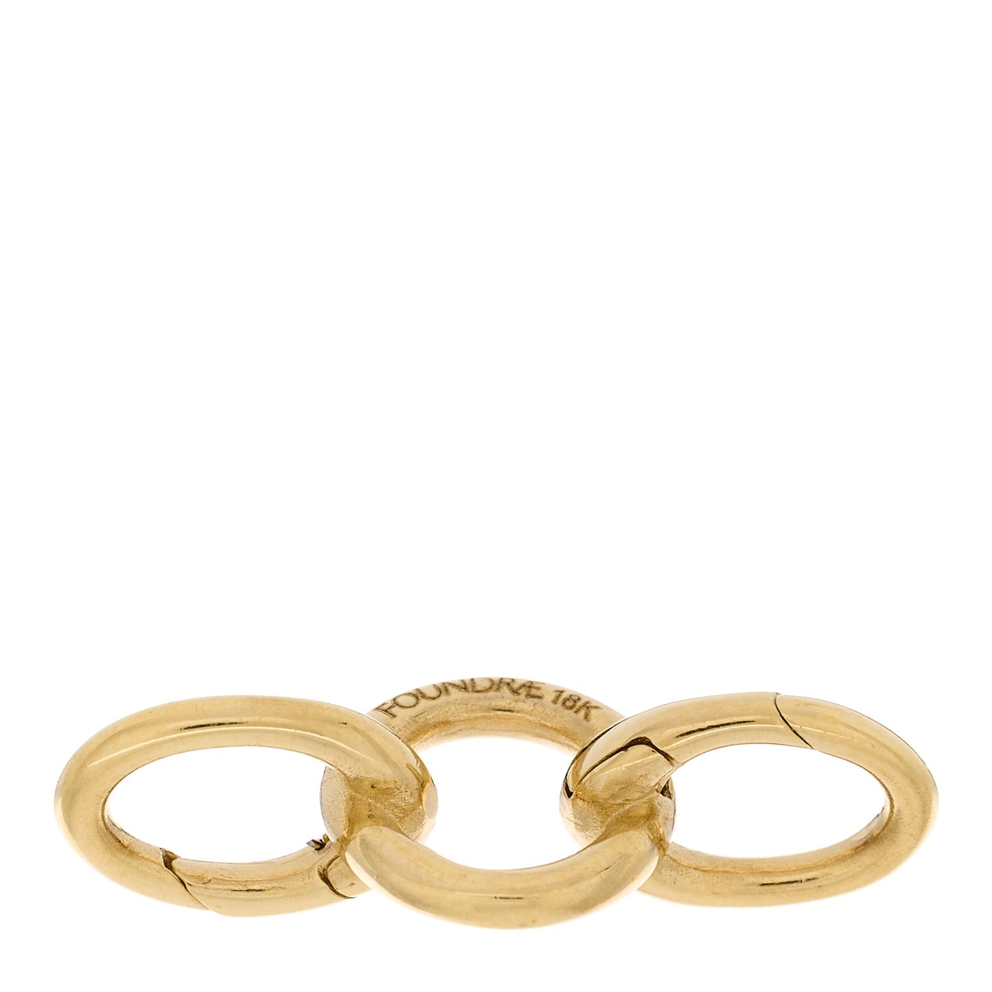 18K Yellow Gold Triple Annex Link