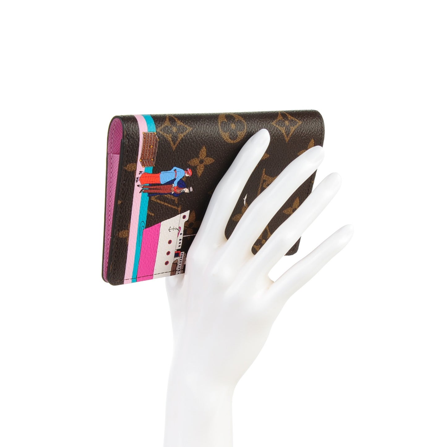 Monogram 2016 Christmas Animation Passport Cover Rose Ballerine