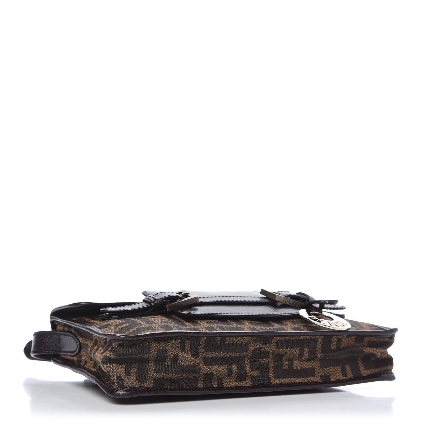 Zucca Calfskin Shoulder Bag Tobacco