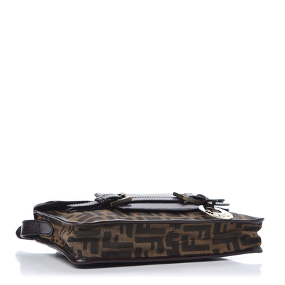Fendi Zucca Calfskin Shoulder Bag Tobacco 4 of 10