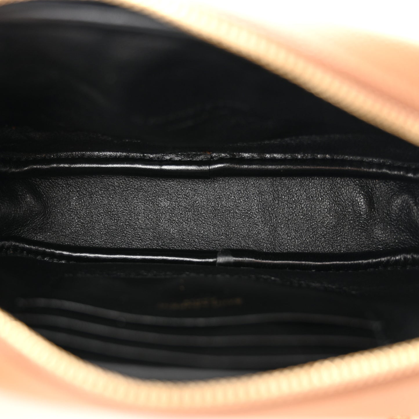 Grain De Poudre Matelasse Monogram Mini Lou Camera Bag Dark Natural