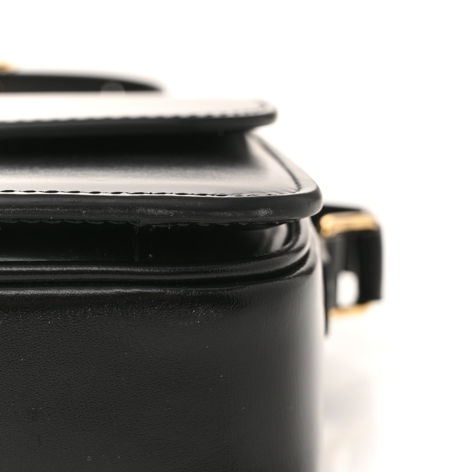 Celine Shiny Calfskin Teen Triomphe Black 12 of 15