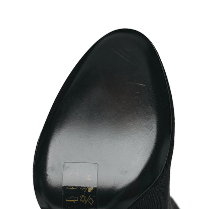 Louis Vuitton Monogram Stretch Fabric Silhouette Ankle Boots 39.5 Black 7 of 7