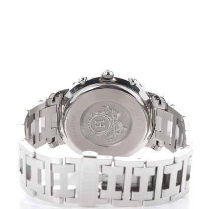 Hermes Stainless Steel 38mm Clipper Chronograph Quartz Watch 5 of 11