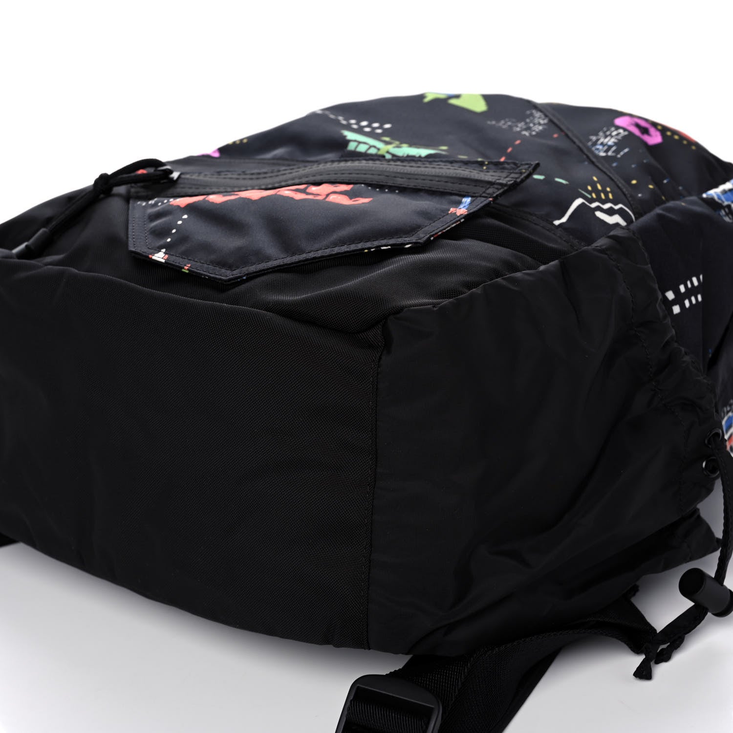 Valentino Garavani Nylon Game Print Backpack Black 10 of 11