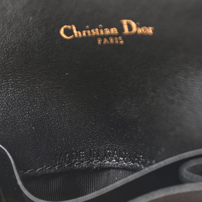 Christian Dior Grained Calfskin Saddle Card Holder Black 7 of 8