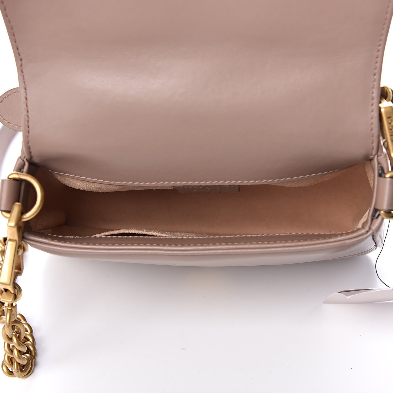 Gucci Calfskin Matelasse Mini GG Marmont Top Handle Shoulder Bag Porcelain Rose 5 of 10