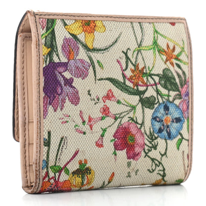 Gucci Cavas Floral Flora Bamboo Wallet 3 of 8