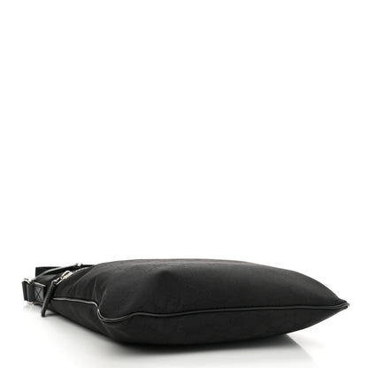 Gucci Nylon Monogram Medium Flat Messenger Bag Black 4 of 10