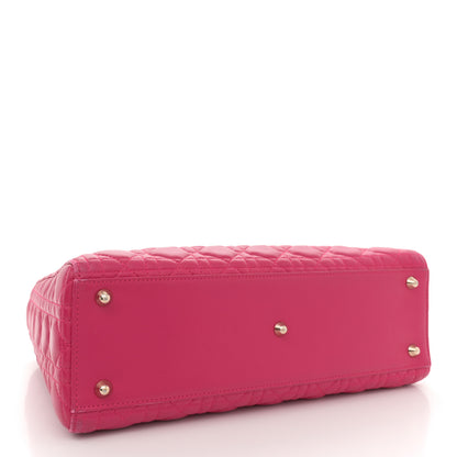 Christian Dior Lambskin Cannage Large Lady Dior Pink 4 of 14