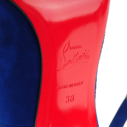 Christian Louboutin Suede So Kate 120 Pumps 38 Navy 6 of 8