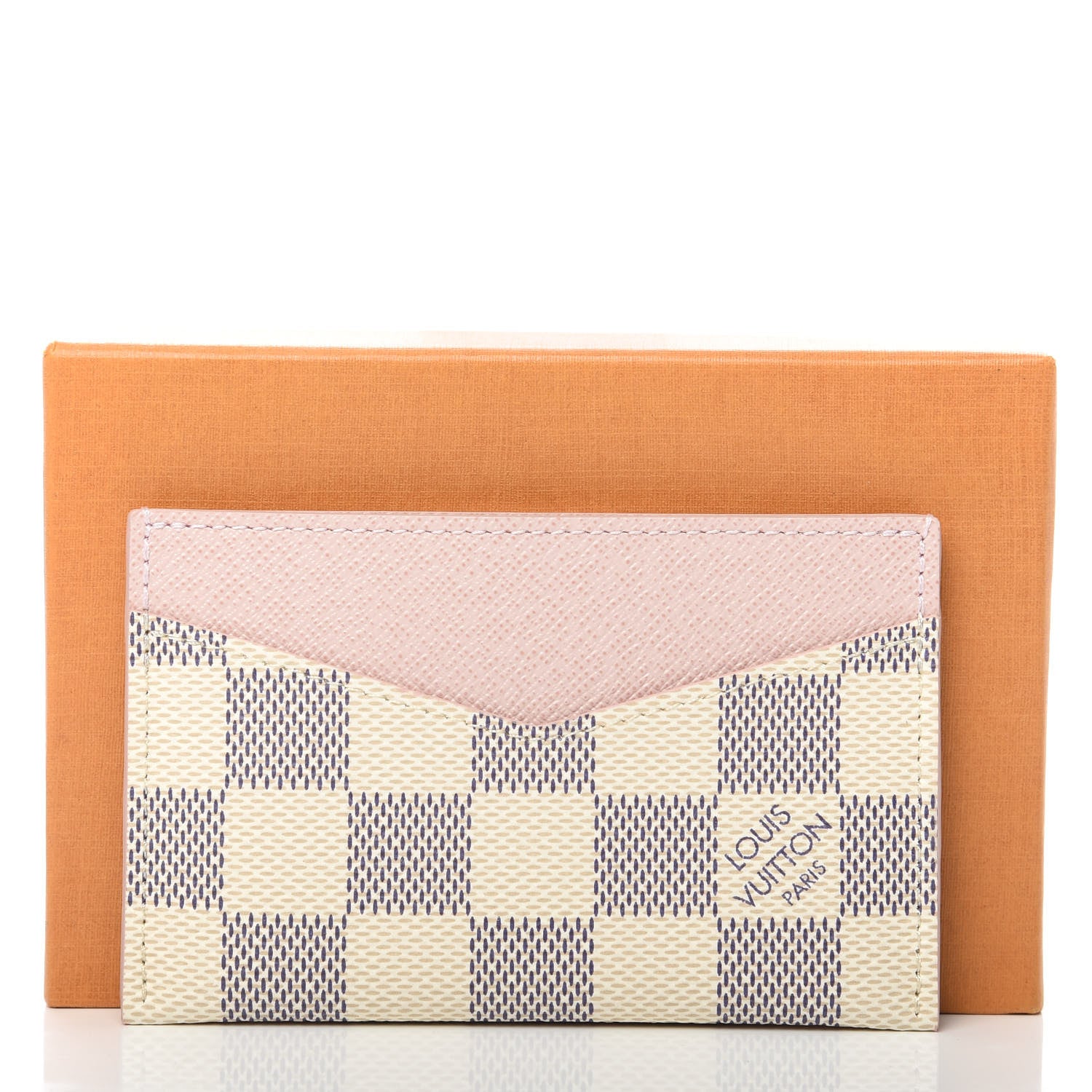 Louis Vuitton Damier Azur Daily Card Holder Rose Ballerine 8 of 8