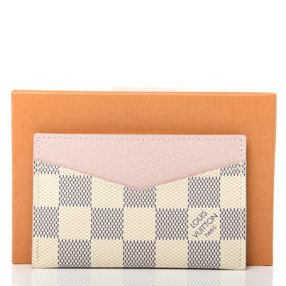 Louis Vuitton Damier Azur Daily Card Holder Rose Ballerine 8 of 8