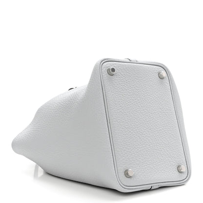 Hermes Taurillon Clemence Picotin Lock 18 PM Bleu Pale 4 of 11