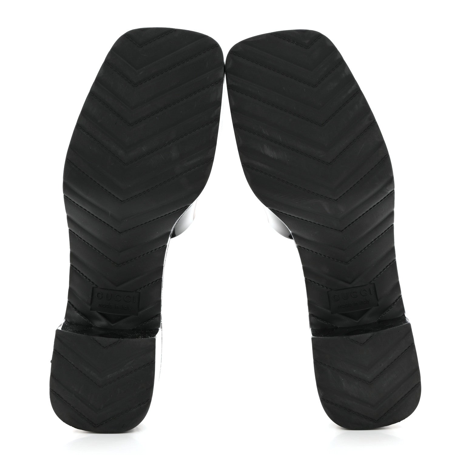 Gucci Rubber Gucci Logo Womens Platform 20/60mm Slide Sandals 37 Black 5 of 10