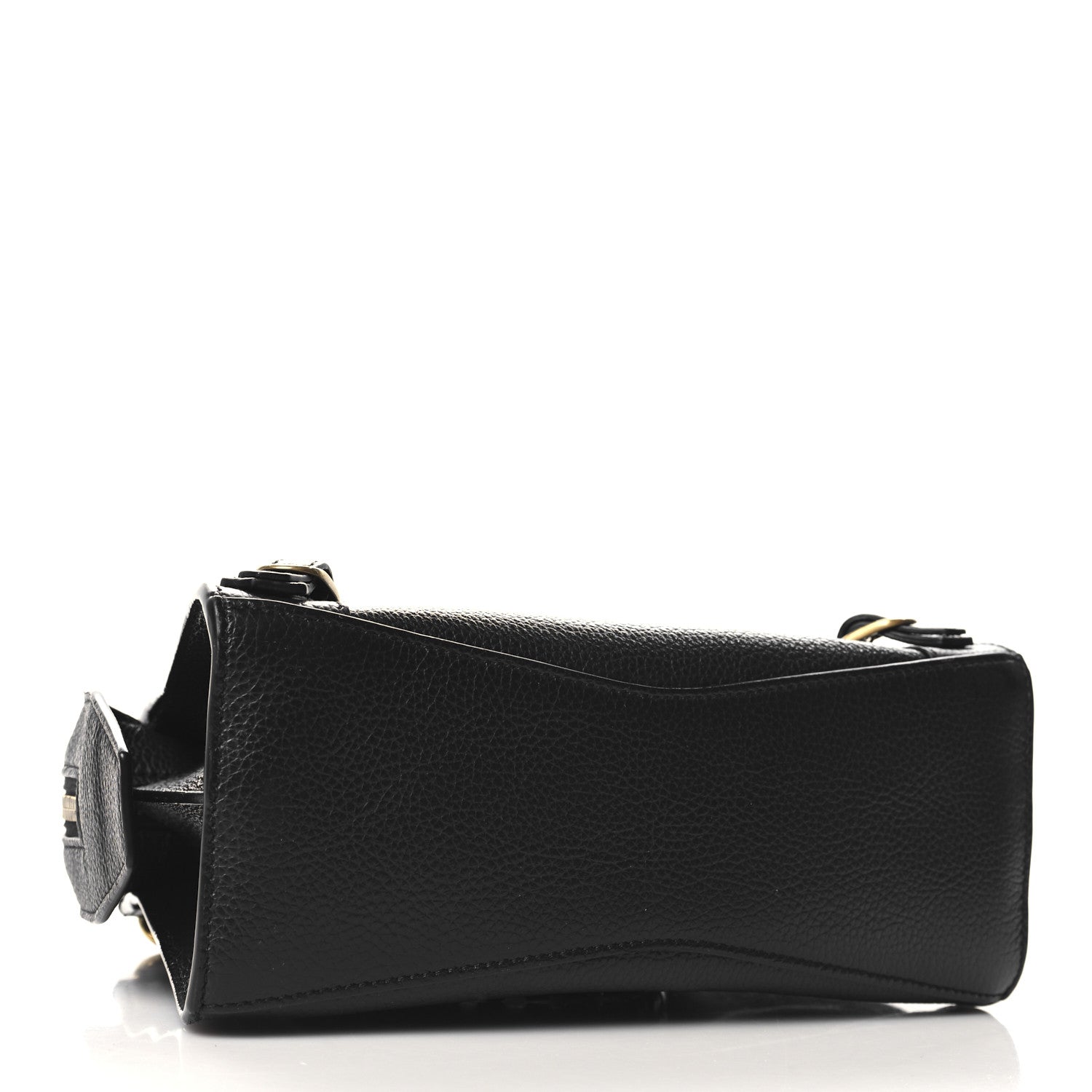 Balenciaga Grained Calfskin Neo Classic Gold Hardware Nano City Crossbody Black 4 of 10