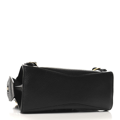 Balenciaga Grained Calfskin Neo Classic Gold Hardware Nano City Crossbody Black 4 of 10