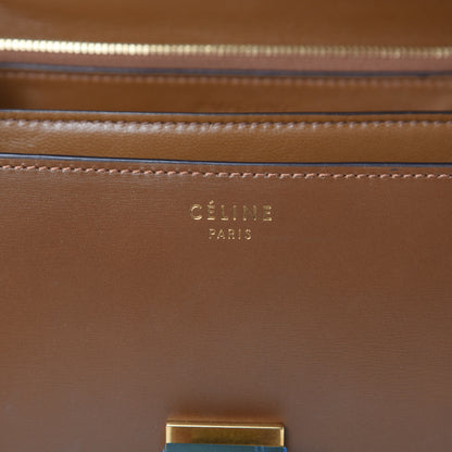 Celine Box Calfskin Medium Classic Box Flap Bag Camel 6 of 15
