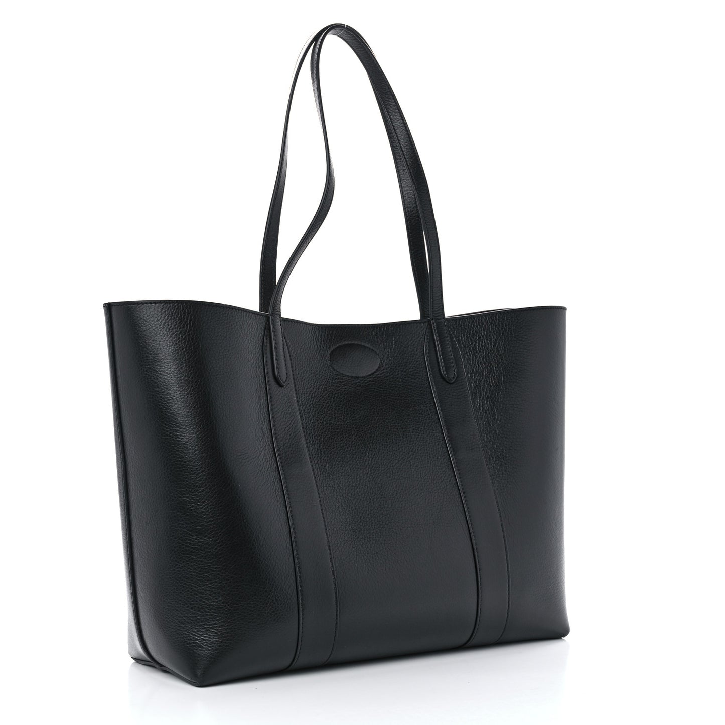 High Shine Grain Bayswater Tote Black