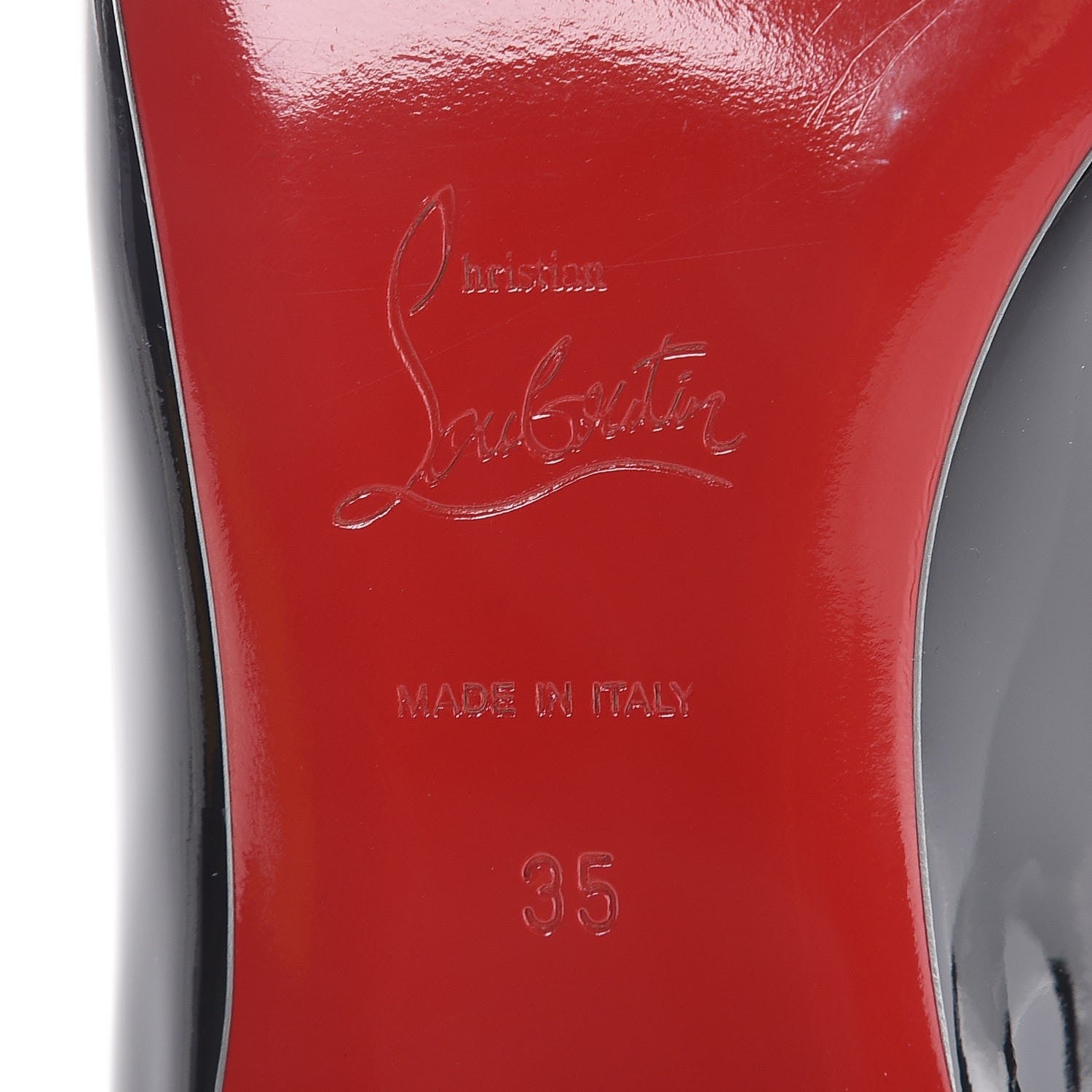 Christian Louboutin Patent Paulina Flats 35 Black 6 of 7