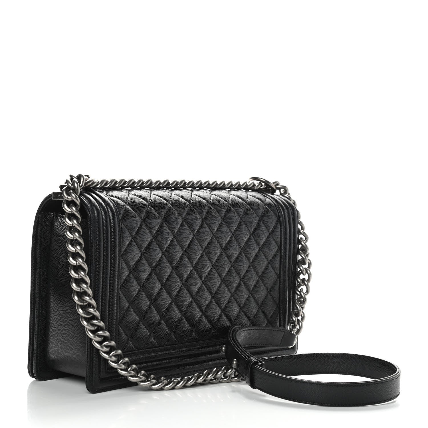 Chanel Caviar Quilted New Medium Boy Flap Black 3 of 9
