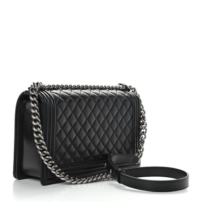 Chanel Caviar Quilted New Medium Boy Flap Black 3 of 9