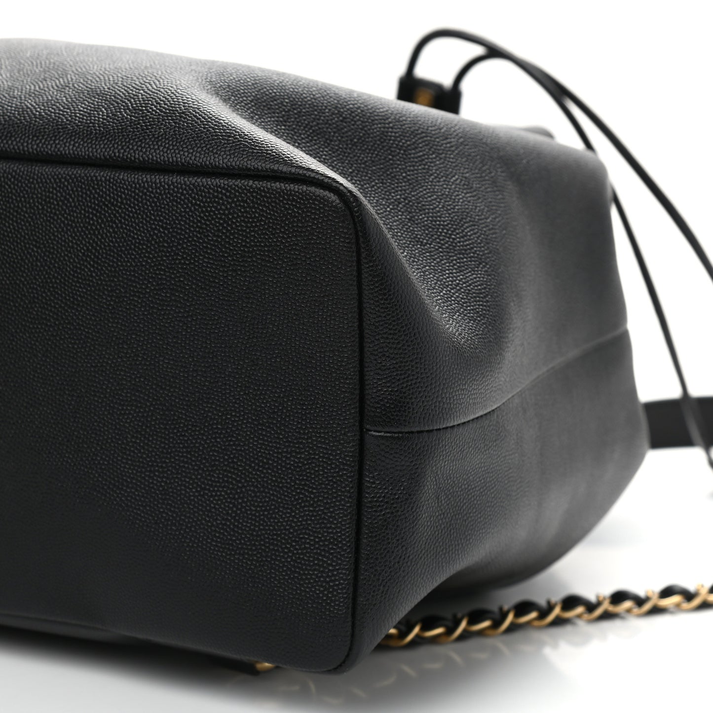 Caviar Deauville Drawstring Backpack Black