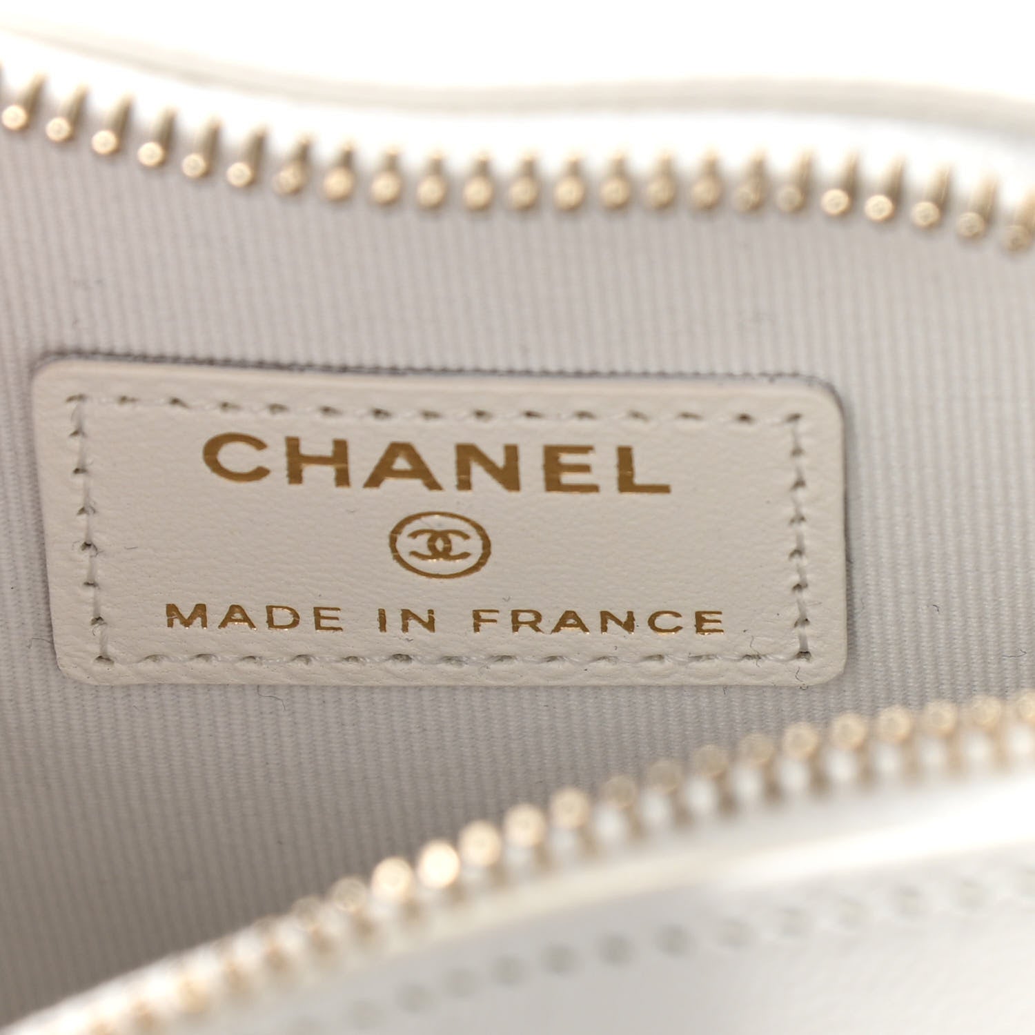 Chanel Lambskin Quilted CC In Love Heart Clutch With Chain White 6 of 11