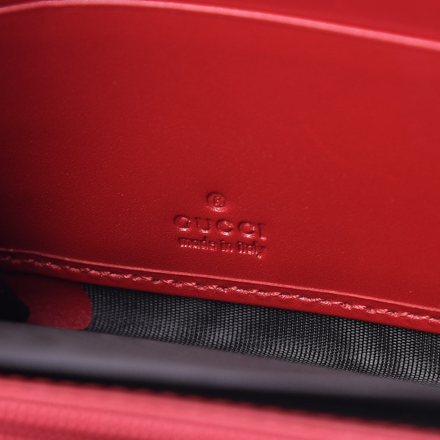 Guccissima Signature Zip Around Wallet Hibiscus Red