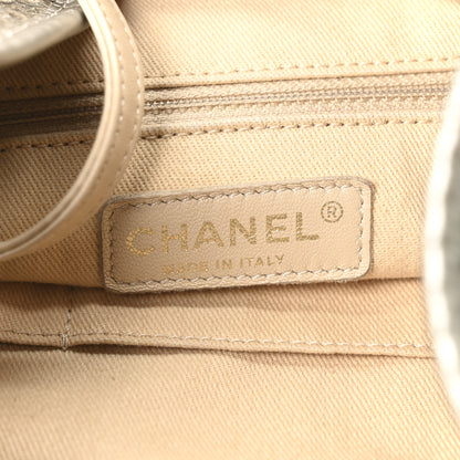 Chanel Metallic Calfskin Perforated Up In The Air Tote Silver 6 of 10