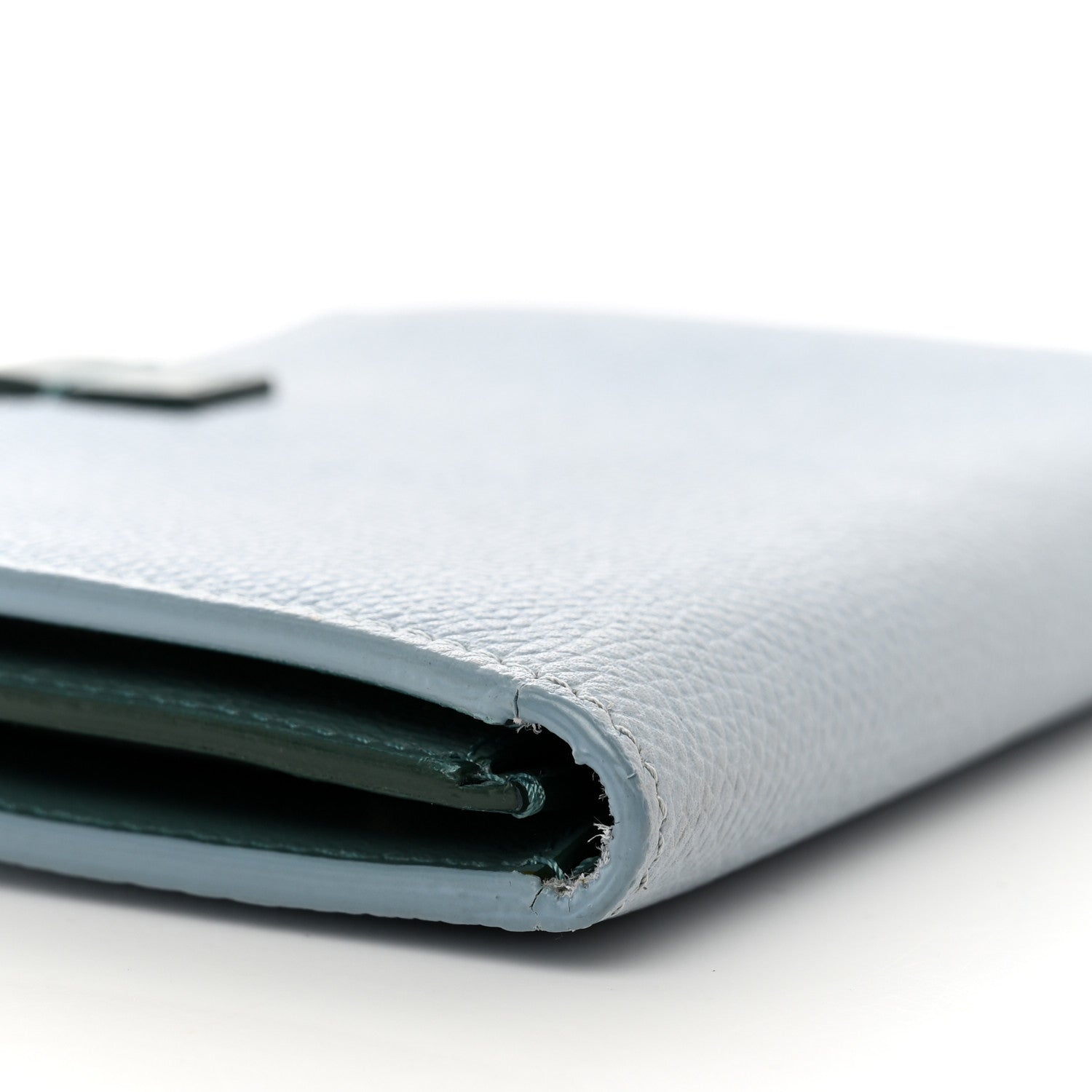 Celine Grained Calfskin Medium Multifunction Strap Wallet Pale Blue 7 of 7