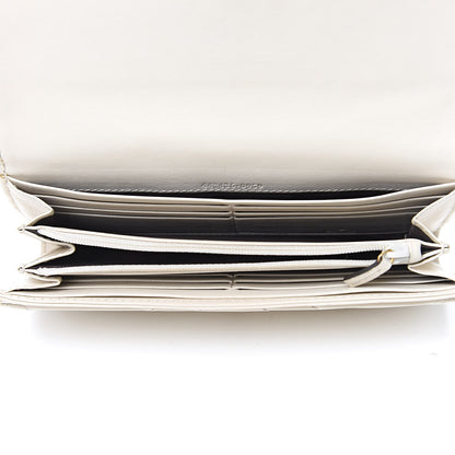 Gucci Calfskin Matelasse GG Marmont Continental Wallet Mystic White 5 of 17