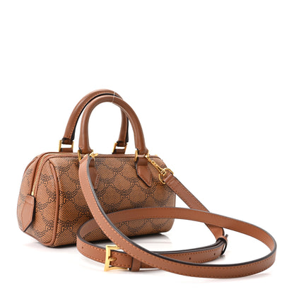 MCM Lauretos Nappa Mini Ella Boston Bag Cognac 3 of 10