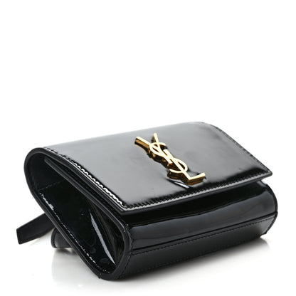 Saint Laurent Patent Monogram Kate Belt Bag Black 4 of 9