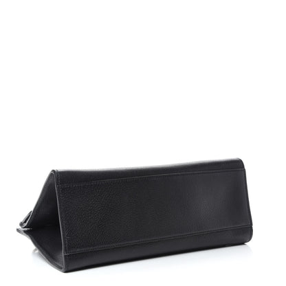 Gucci Grained Calfskin Web Crystal Butterfly Stripe Medium Totem Top Handle Bag Black 4 of 10
