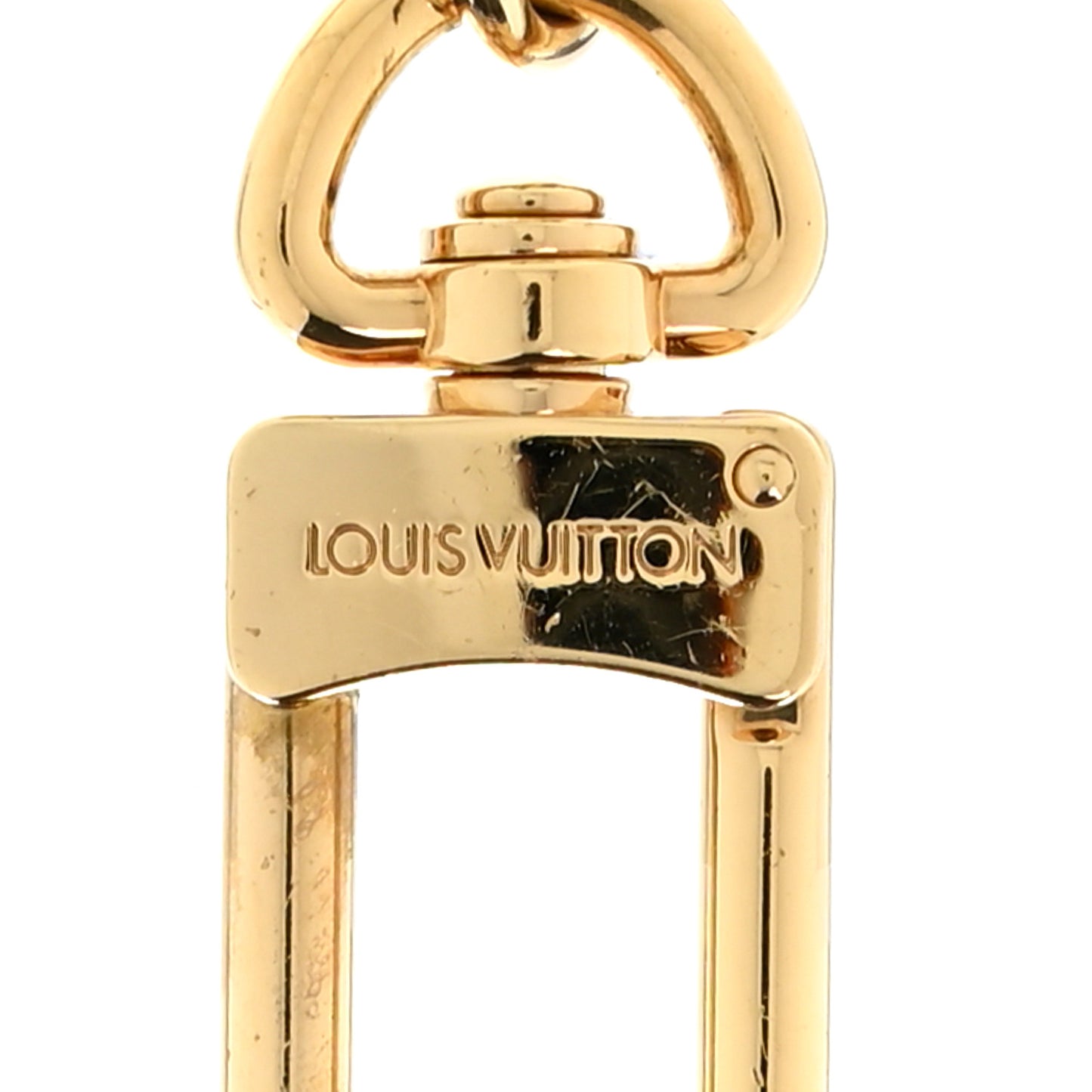 Vivienne Crystal Porte Cles Charm Key Holder White