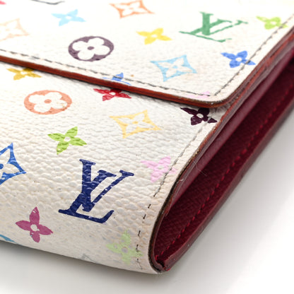 Louis Vuitton Monogram Multicolor Sarah Wallet White Grenade 9 of 13
