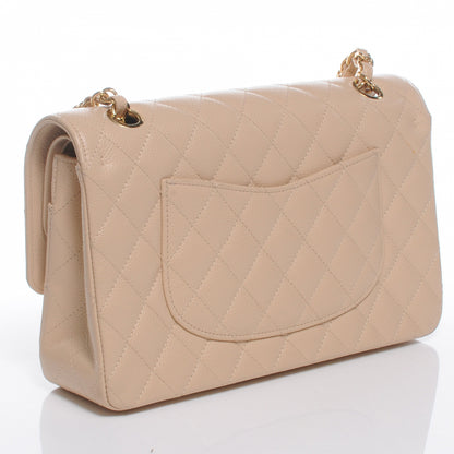 Chanel Caviar Quilted Medium Double Flap Beige Clair 3 of 8