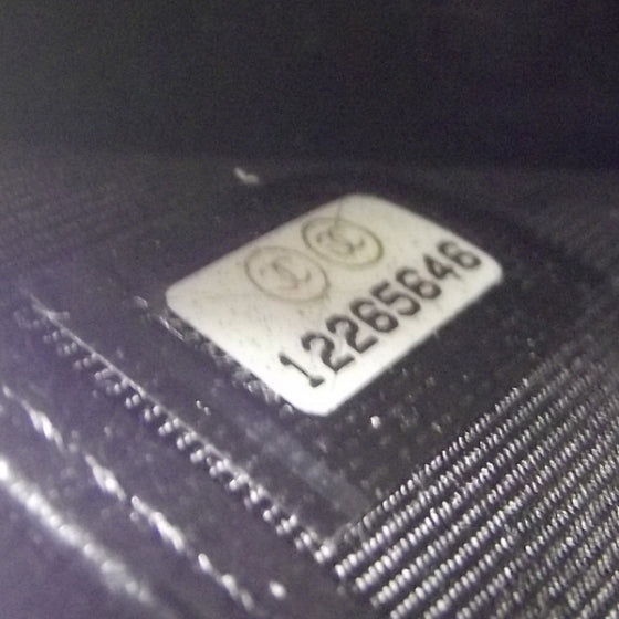 Chanel Leather Striped Reissue Wallet Metallic Black 8 of 9