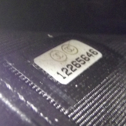 Chanel Leather Striped Reissue Wallet Metallic Black 8 of 9