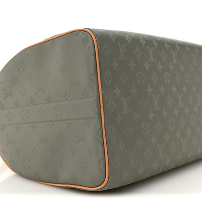 Louis Vuitton Monogram Titanium Keepall Bandouliere 50 8 of 9