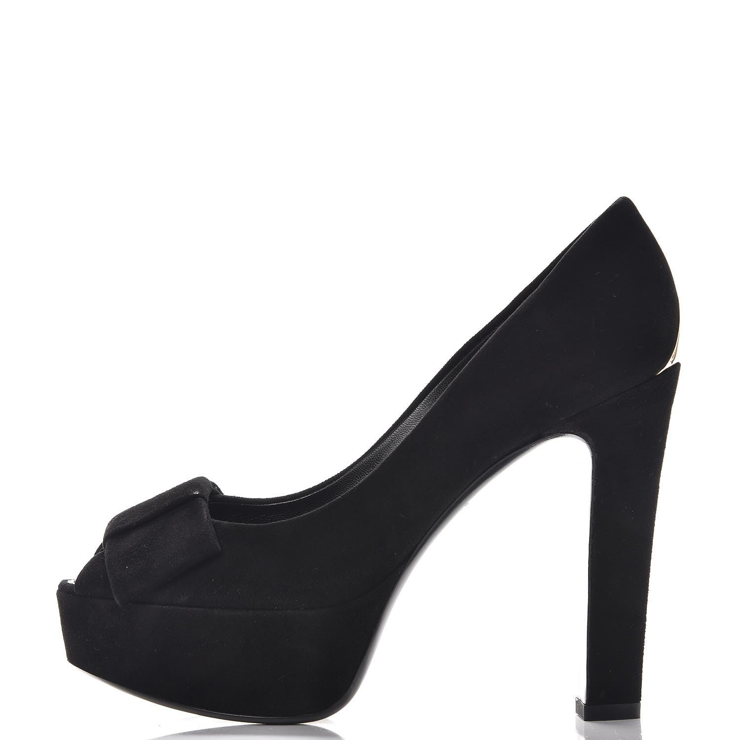 Louis Vuitton Suede Last Dance Pumps Heels 37.5 Black 1 of 9